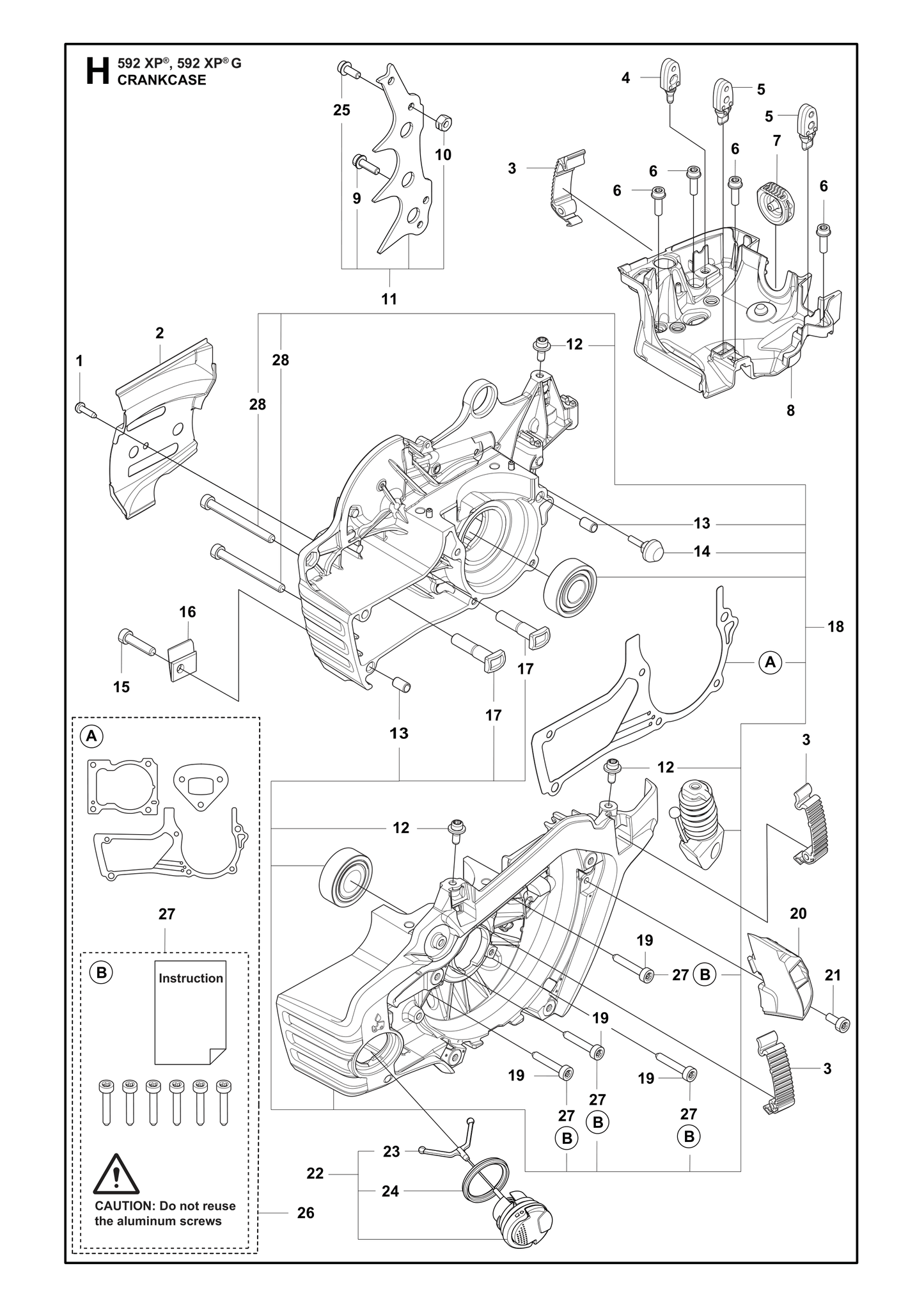 Husqvarna 503215375 onderdelentekening - positie 28