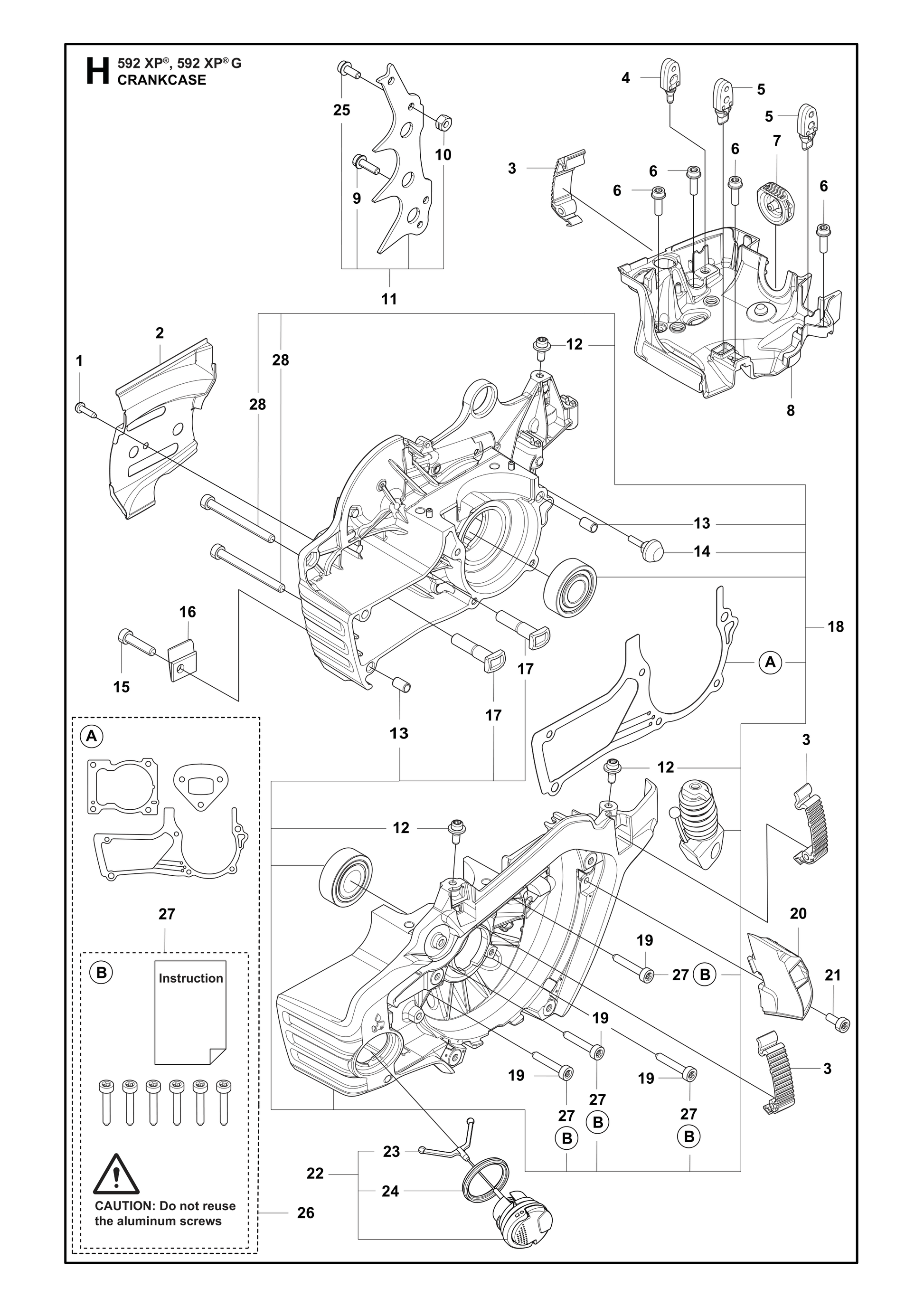 Husqvarna 503215375 onderdelentekening - positie 28