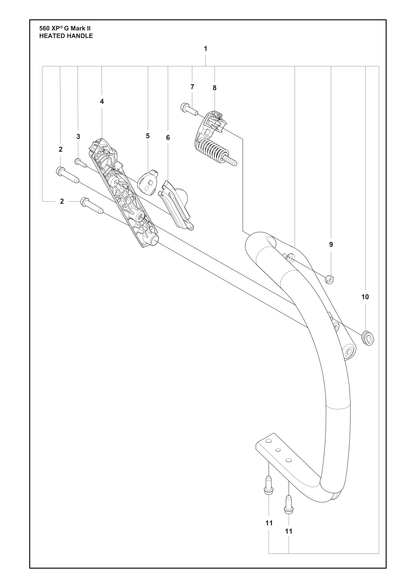 Husqvarna 531028102 onderdelentekening - positie 1