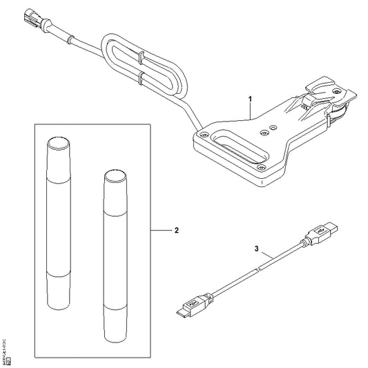 STIHL IA008903101 Montagebok positie 2 technische tekening