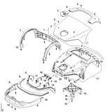 STIHL IA014301412 Elektronisch moduul positie 19 technische tekening