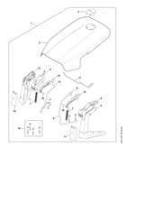 STIHL IA019671510 Typeplaatje positie 3 technische tekening