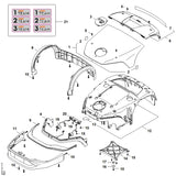 STIHL IA019671507 Typeplaatje iMOW 7 PRO positie 3 technische tekening