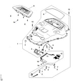 STIHL IA014307101 Bedieningspaneel positie 8 technische tekening