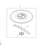 STIHL IA017609700 Meenemer positie 3 technische tekening