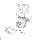 STIHL IA027030700 Deksel positie 17 technische tekening
