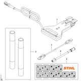 STIHL IA004052900 Kabelmarkering positie 5 technische tekening