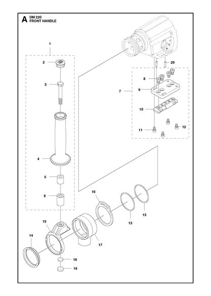 Husqvarna 525297001 onderdelentekening - positie 17