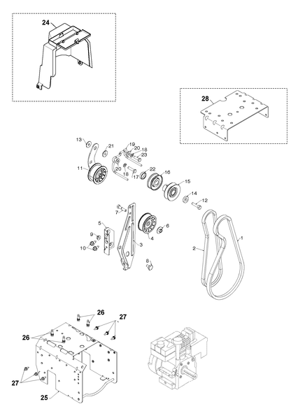 Husqvarna 532409475 onderdelentekening - positie 22