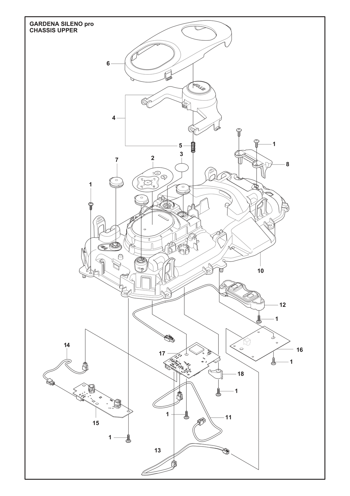 Husqvarna 536801302 onderdelentekening - positie 6