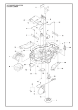 Husqvarna 546624801 onderdelentekening - positie 1