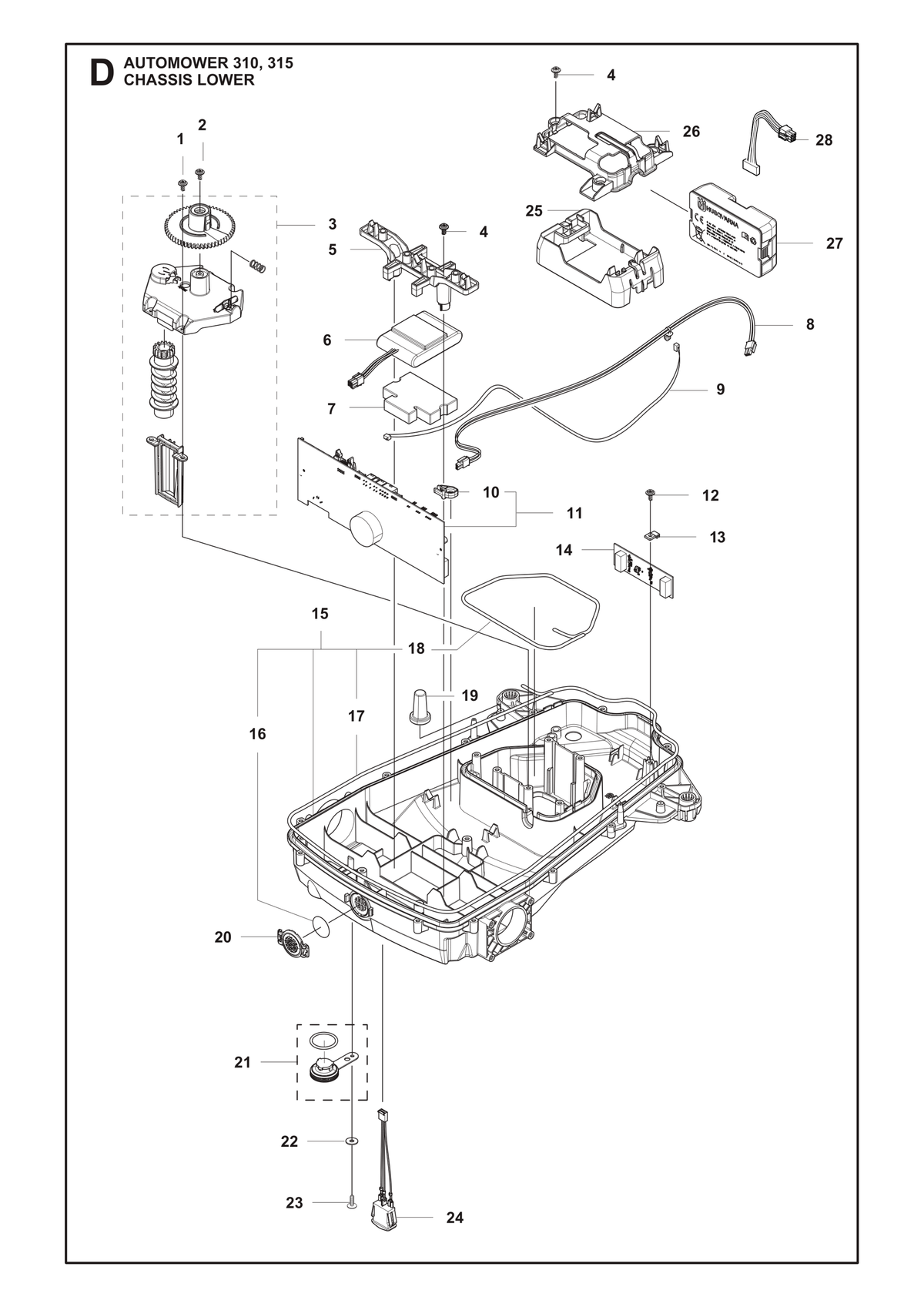 Husqvarna 501106601 onderdelentekening - positie 3