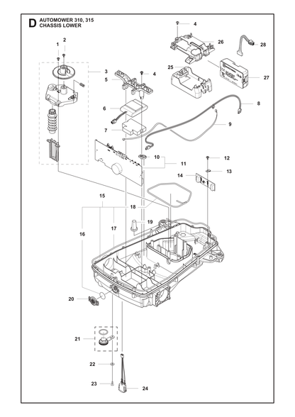 Husqvarna 501106601 onderdelentekening - positie 3
