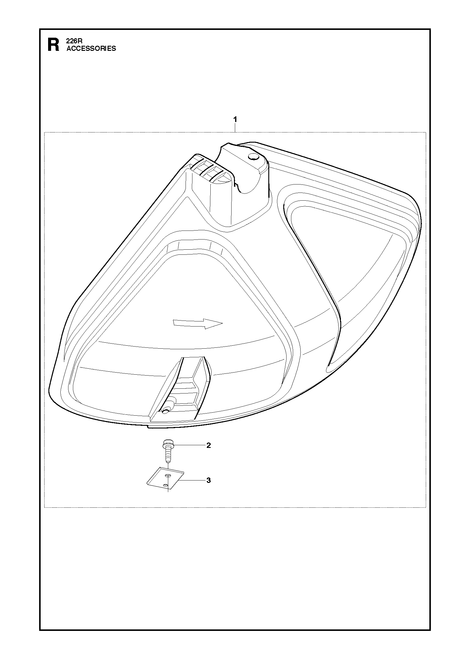 Husqvarna 503934202 onderdelentekening - positie 1