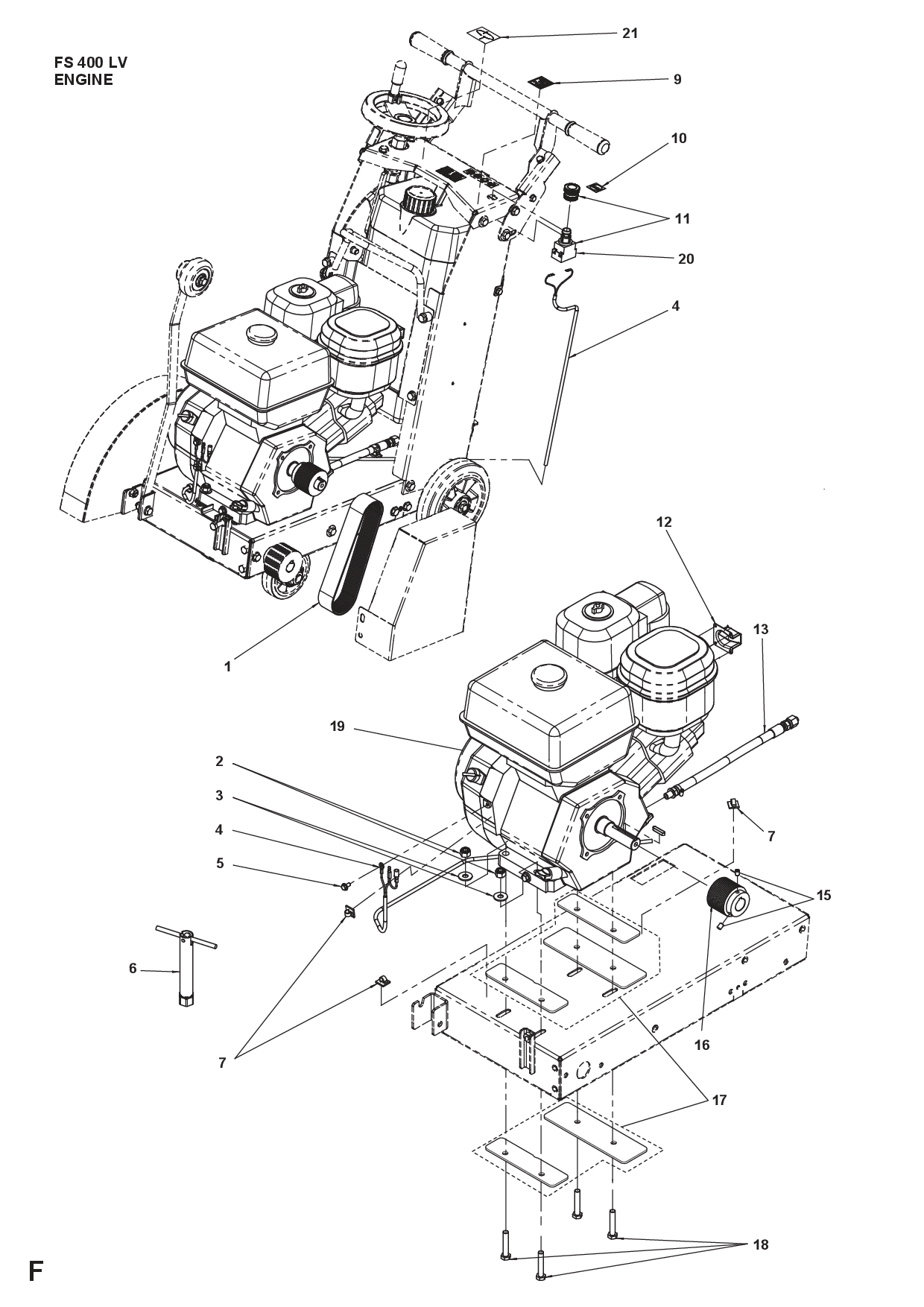 Husqvarna 510431501 onderdelentekening - positie 20