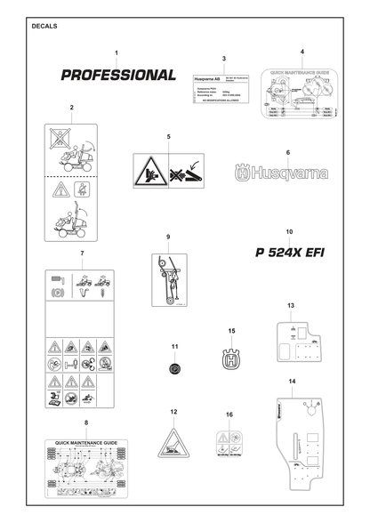 Husqvarna 505516601 onderdelentekening - positie 12