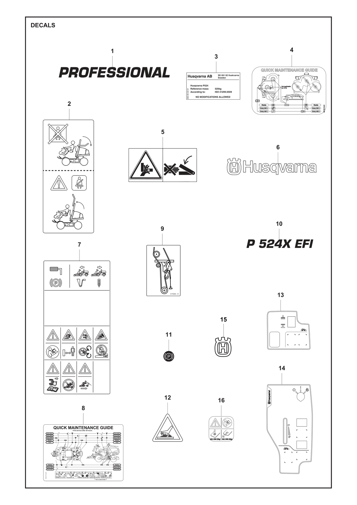 Husqvarna 537471301 onderdelentekening - positie 8