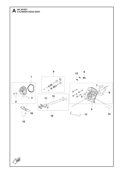 Husqvarna 531146972 onderdelentekening - positie 14