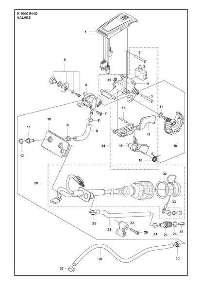 Husqvarna 598891407 onderdelentekening - positie 1