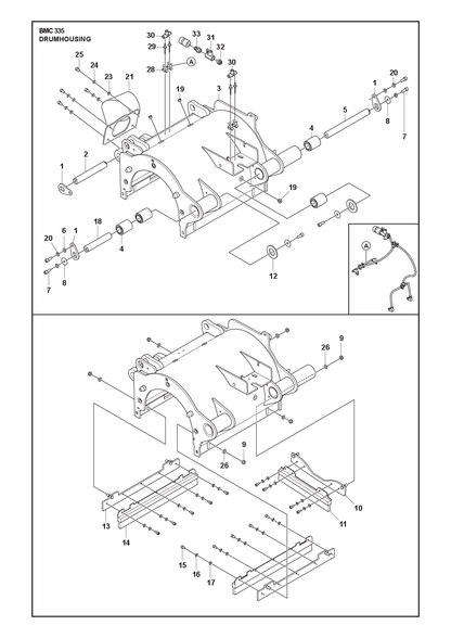 Husqvarna 595352301 onderdelentekening - positie 9