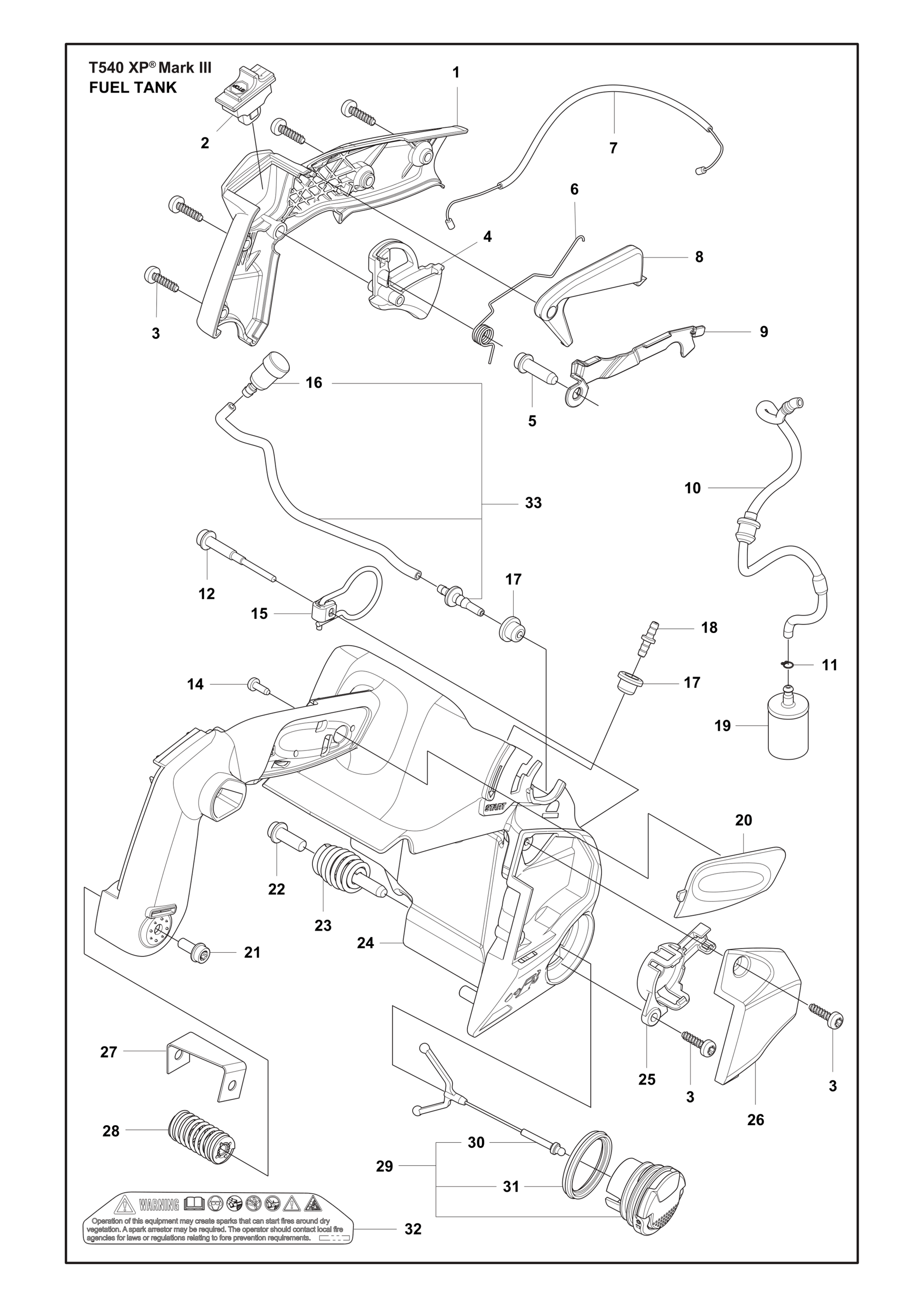 Husqvarna 506499701 onderdelentekening - positie 20