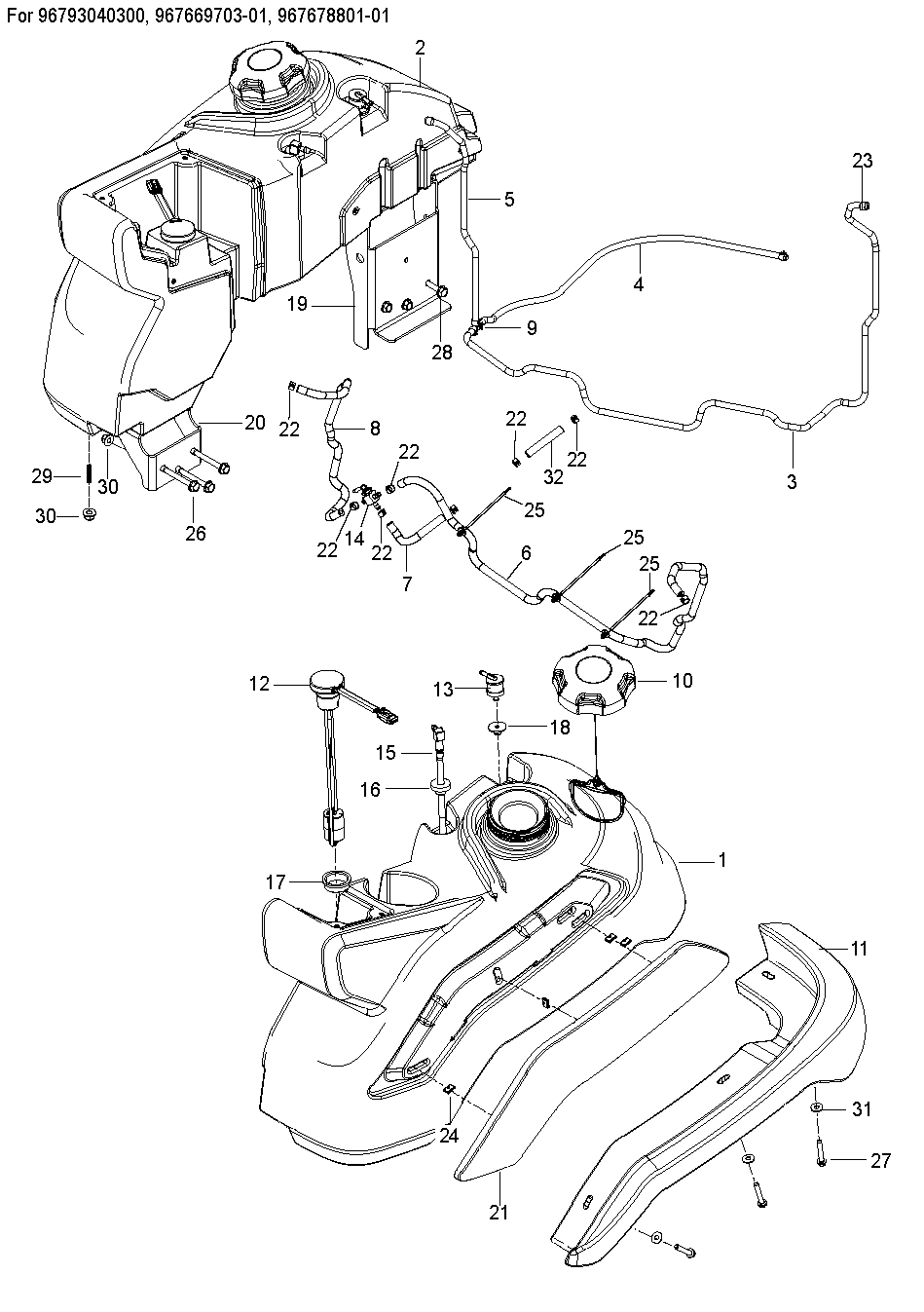 Husqvarna 590638801 onderdelentekening - positie 12