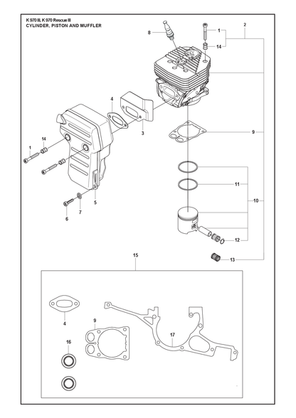 Husqvarna 506413202 onderdelentekening - positie 10