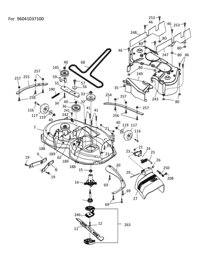 Husqvarna 532439817 onderdelentekening - positie 1