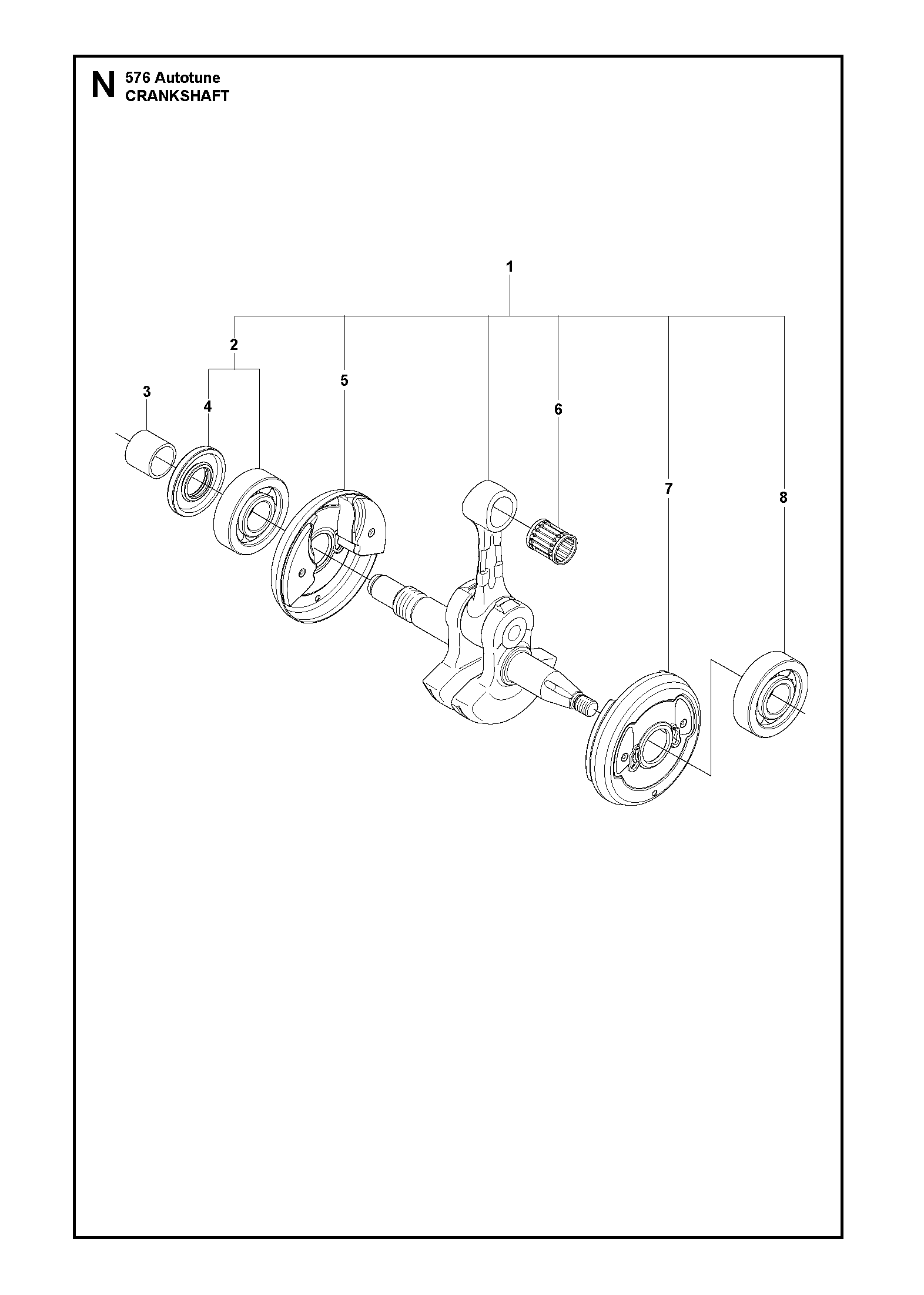 Husqvarna 505121902 onderdelentekening - positie 1
