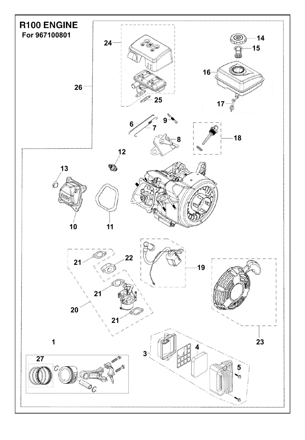 Husqvarna 590391301 onderdelentekening - positie 3