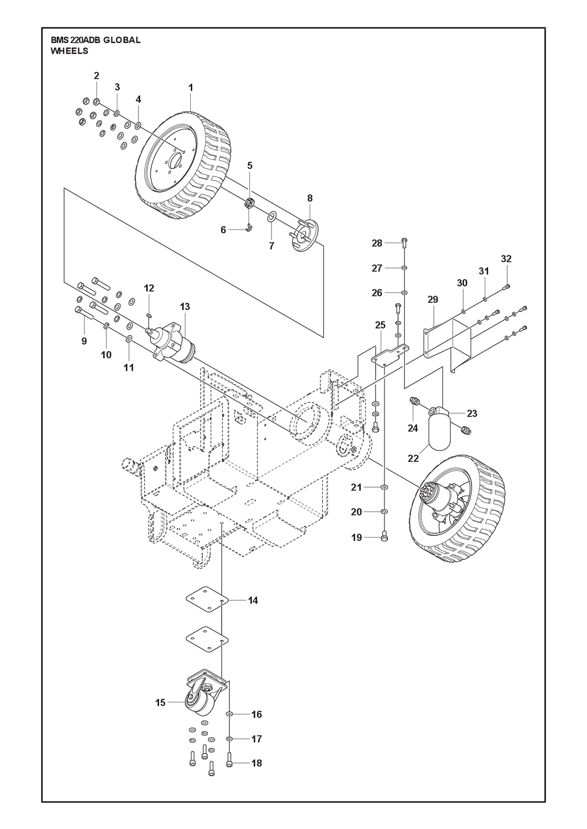 Husqvarna 534736801 onderdelentekening - positie 5