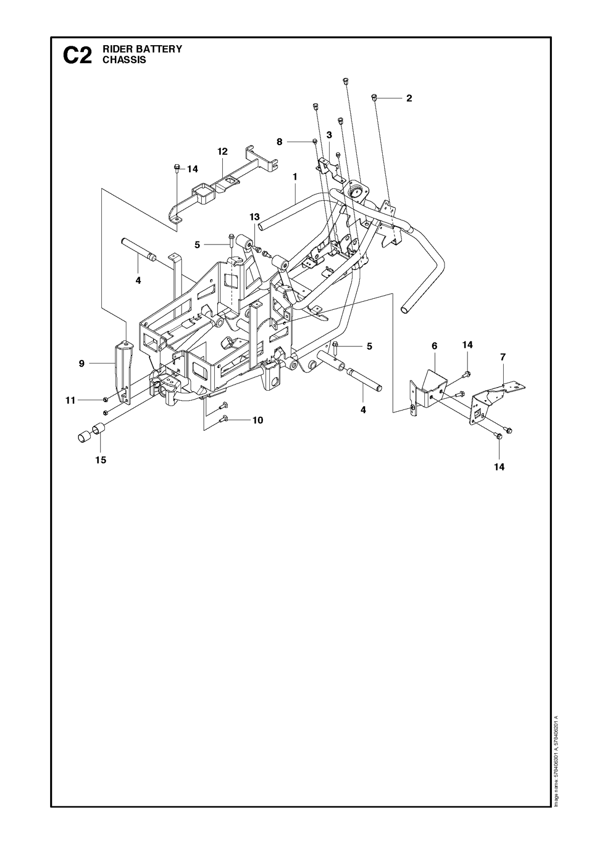 Husqvarna 578264601 onderdelentekening - positie 12