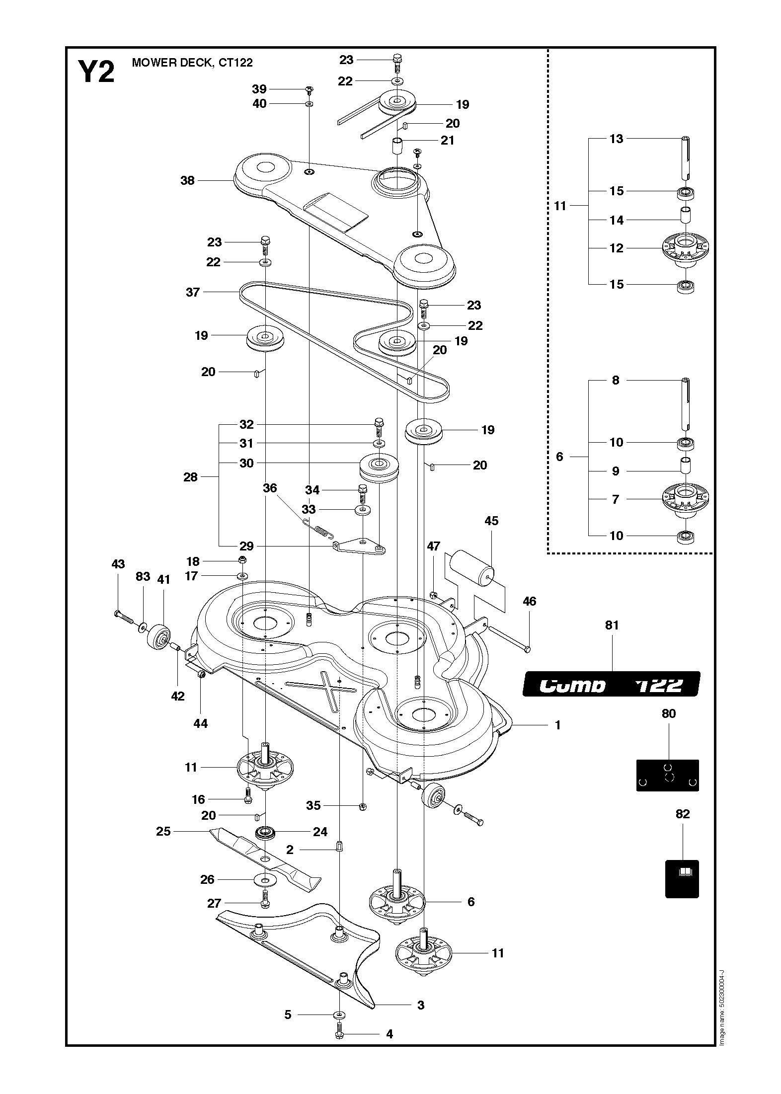 Husqvarna 505441601 onderdelentekening - positie 41