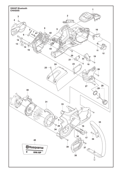 Husqvarna 503215321 onderdelentekening - positie 25