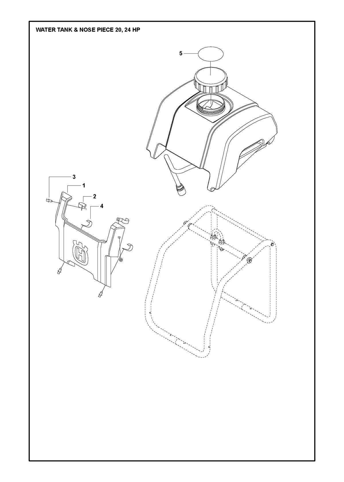 Husqvarna 542204150 onderdelentekening - positie 1
