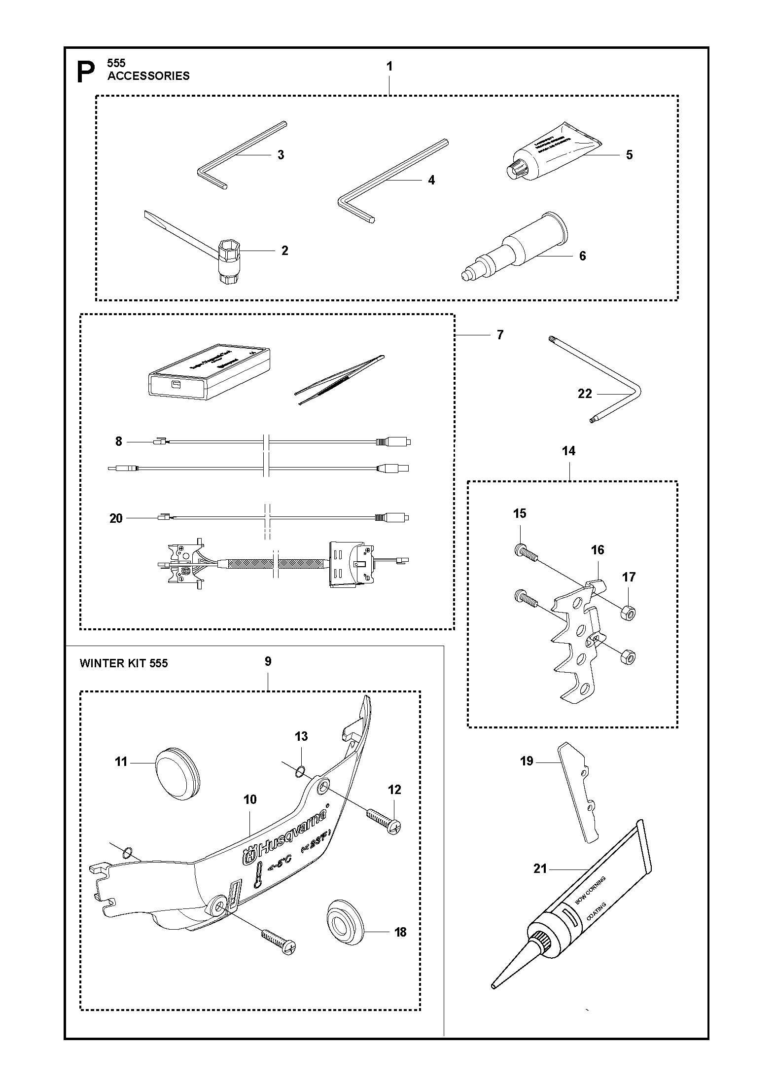 Husqvarna 503558602 onderdelentekening - positie 4