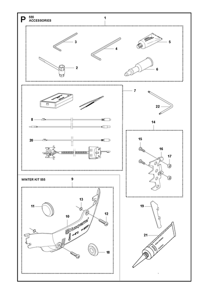 Husqvarna 503558602 onderdelentekening - positie 4