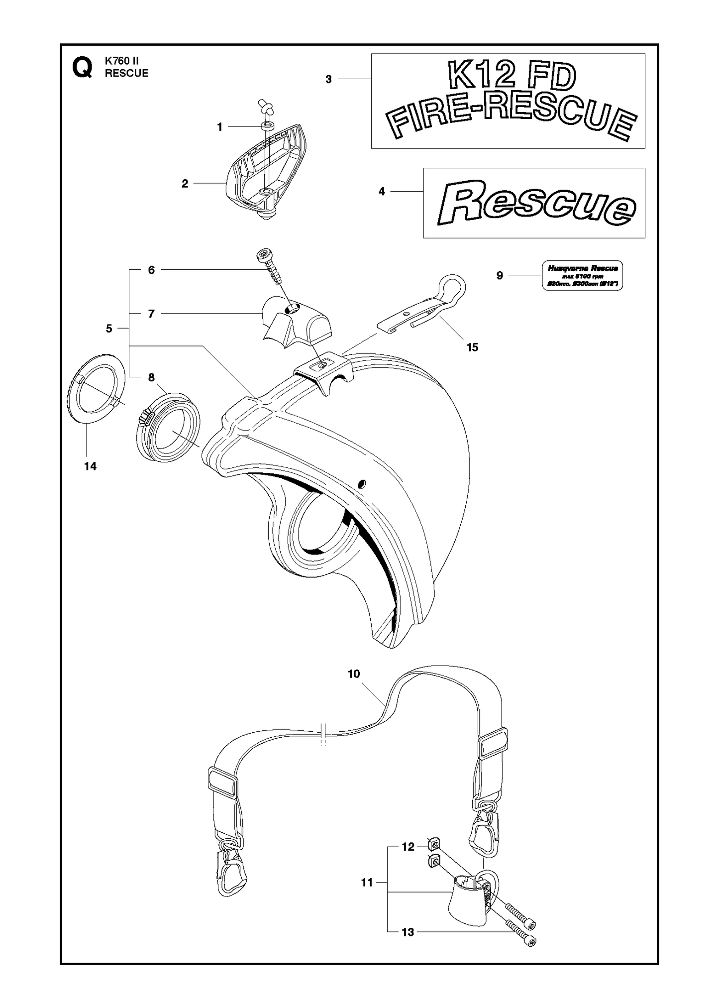 Husqvarna 506340501 onderdelentekening - positie 5