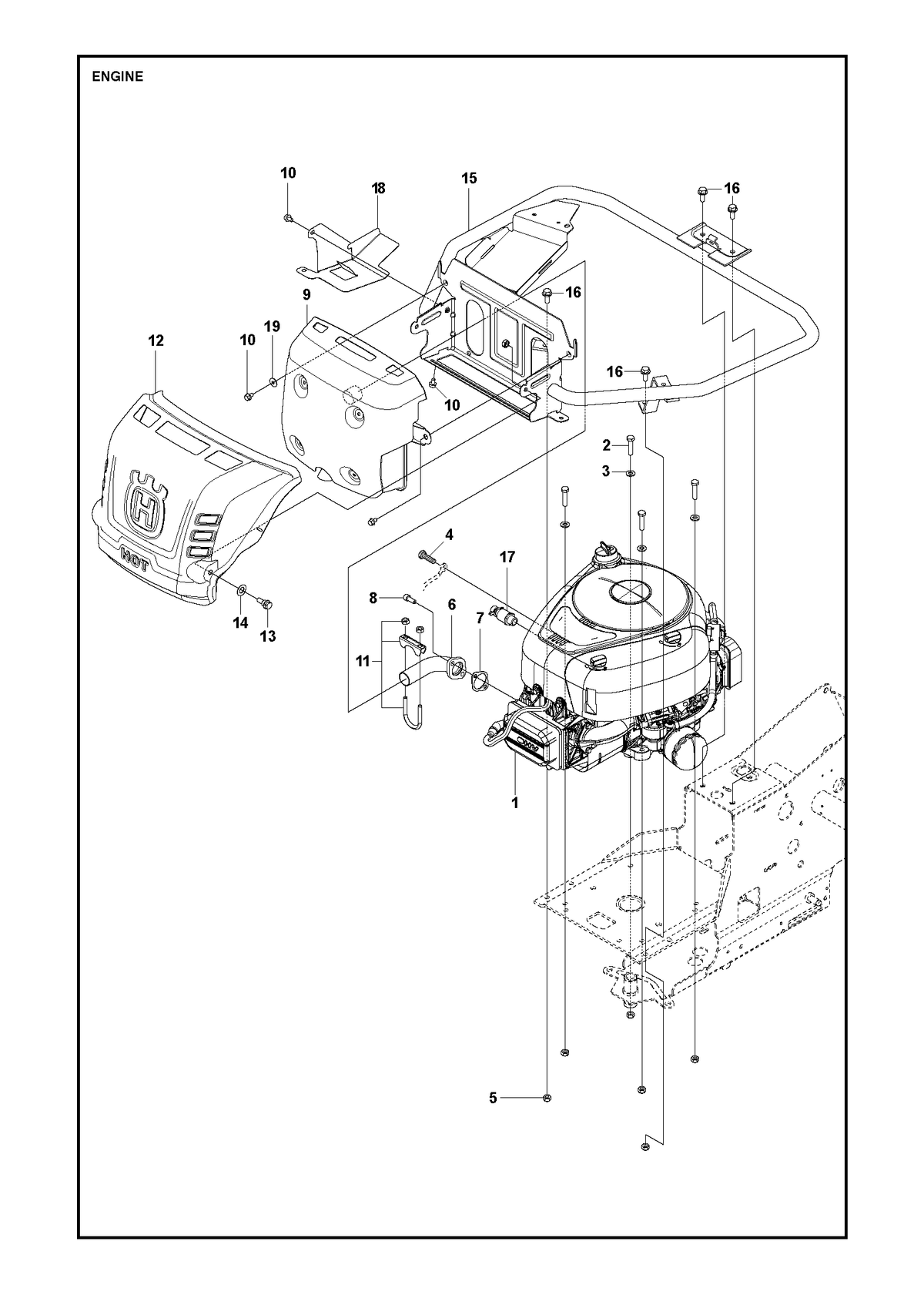 Husqvarna 578054803 onderdelentekening - positie 6