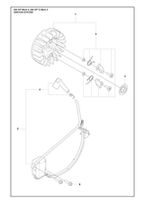 Husqvarna 504872403 onderdelentekening - positie 1