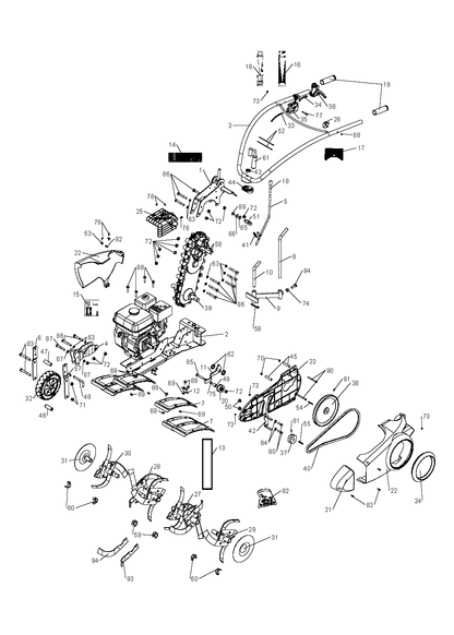 Husqvarna 580538201 onderdelentekening - positie 14