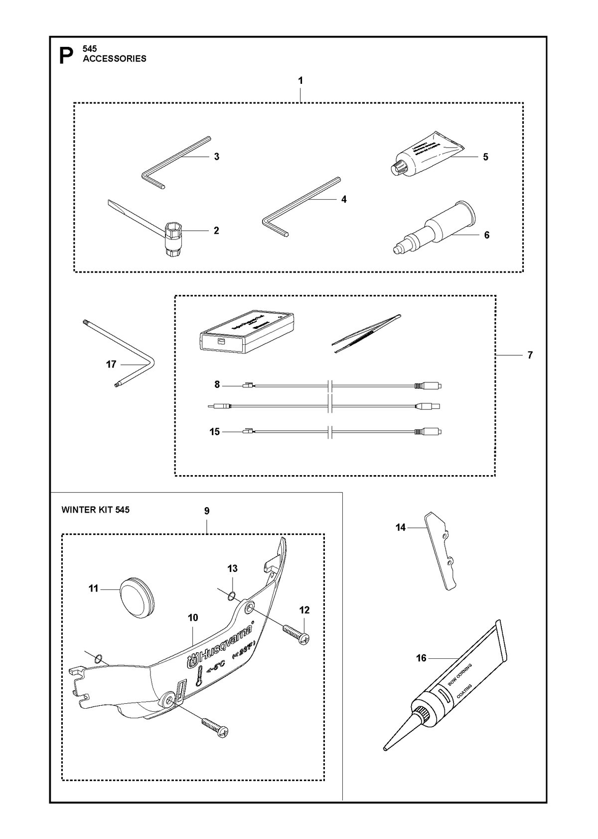 Husqvarna 522986601 onderdelentekening - positie 9