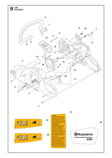 Husqvarna 585589301 onderdelentekening - positie 16