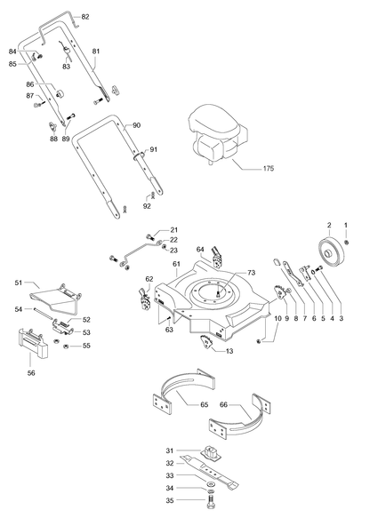 Husqvarna 588548801 onderdelentekening - positie 66