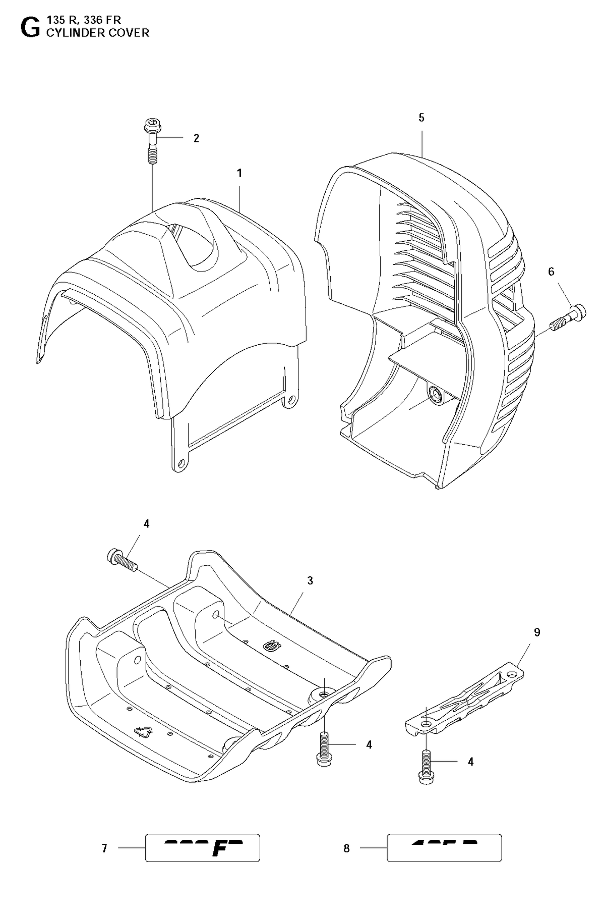 Husqvarna 577231101 onderdelentekening - positie 9