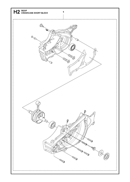 Husqvarna 580663714 onderdelentekening - positie 1