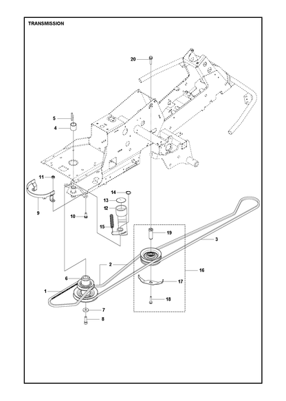 Husqvarna 594978001 onderdelentekening - positie 3