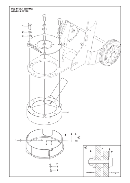 Husqvarna 504758902 onderdelentekening - positie 9