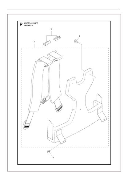 Husqvarna 576625301 onderdelentekening - positie 1
