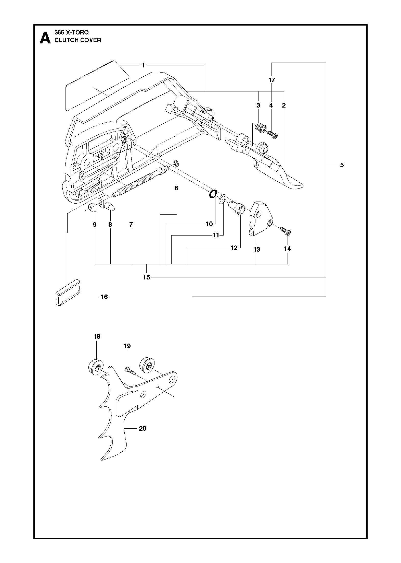 Husqvarna 503998301 onderdelentekening - positie 8